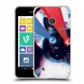 Дизайнерский пластиковый чехол для Nokia Lumia 530 ЗD Кошки