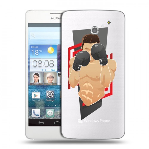 Дизайнерский пластиковый чехол для Huawei Ascend D2 Бокс