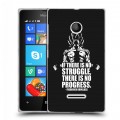 Дизайнерский пластиковый чехол для Microsoft Lumia 435 ММА