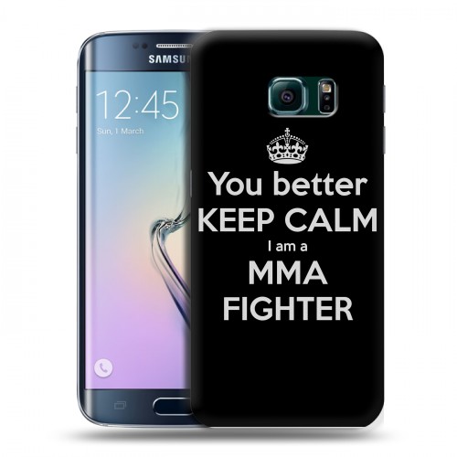 Дизайнерский пластиковый чехол для Samsung Galaxy S6 Edge ММА