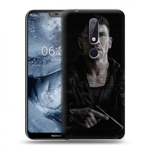 Дизайнерский пластиковый чехол для Nokia 6.1 Plus Каратель