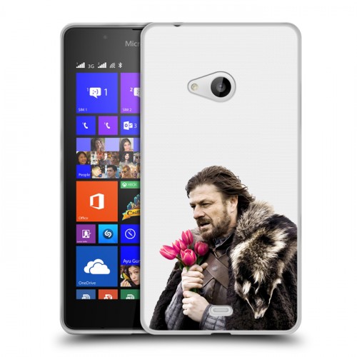 Дизайнерский пластиковый чехол для Microsoft Lumia 540 8 марта