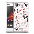 Дизайнерский силиконовый чехол для Sony Xperia L 8 марта