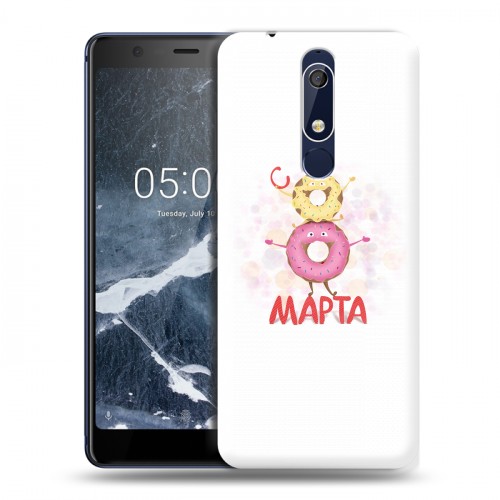 Дизайнерский пластиковый чехол для Nokia 5.1 8 марта