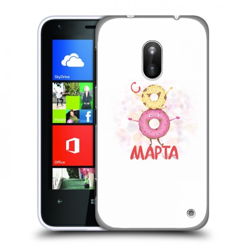 Дизайнерский пластиковый чехол для Nokia Lumia 620 8 марта