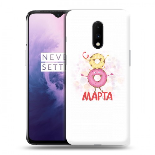 Дизайнерский пластиковый чехол для OnePlus 7 8 марта