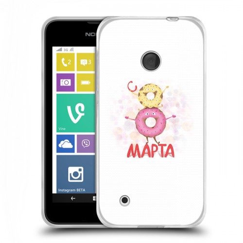 Дизайнерский пластиковый чехол для Nokia Lumia 530 8 марта