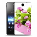 Дизайнерский пластиковый чехол для Sony Xperia TX 8 марта