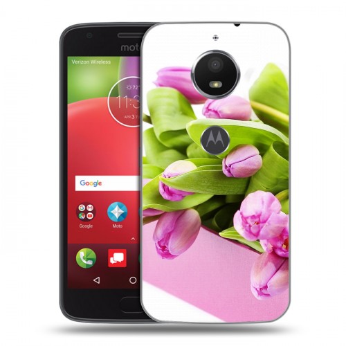 Дизайнерский силиконовый чехол для Motorola Moto E4 Plus 8 марта