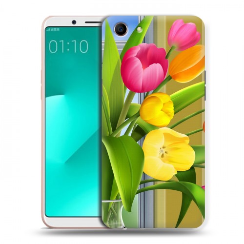 Дизайнерский пластиковый чехол для OPPO A83 8 марта