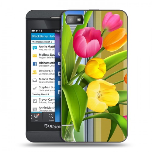 Дизайнерский пластиковый чехол для BlackBerry Z10 8 марта