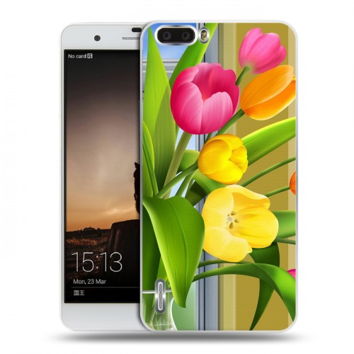 Дизайнерский силиконовый чехол для Huawei Honor 6 Plus 8 марта