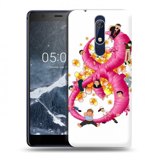 Дизайнерский пластиковый чехол для Nokia 5.1 8 марта