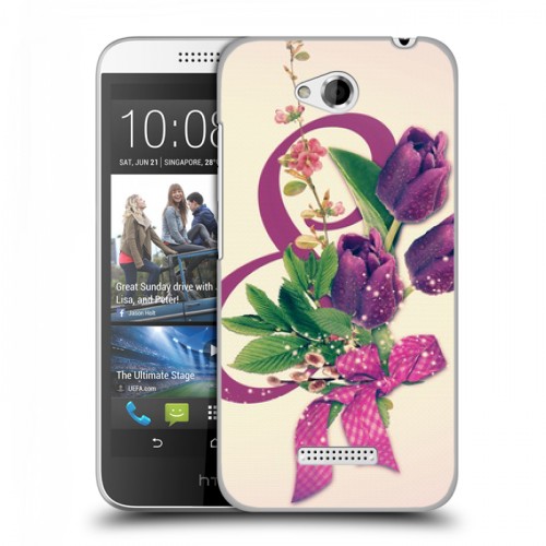 Дизайнерский пластиковый чехол для HTC Desire 616 8 марта