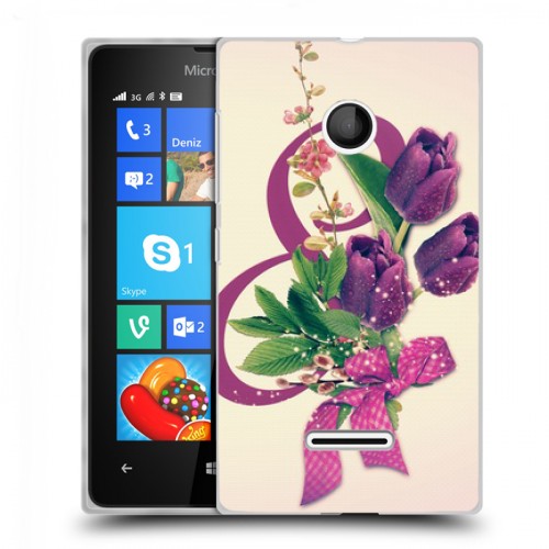 Дизайнерский пластиковый чехол для Microsoft Lumia 435 8 марта