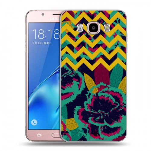 Дизайнерский силиконовый с усиленными углами чехол для Samsung Galaxy J5 (2016) Тренд Микс