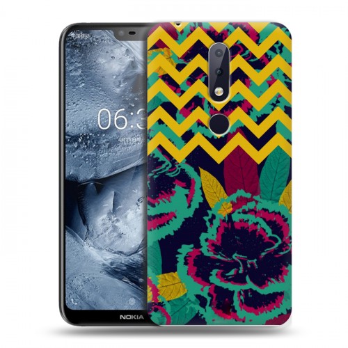 Дизайнерский силиконовый чехол для Nokia 6.1 Plus Тренд Микс