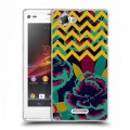 Дизайнерский пластиковый чехол для Sony Xperia L Тренд Микс