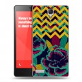 Дизайнерский пластиковый чехол для Xiaomi RedMi Note Тренд Микс