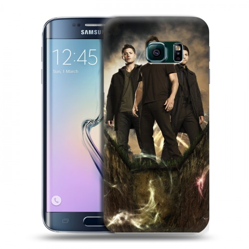 Дизайнерский пластиковый чехол для Samsung Galaxy S6 Edge Сверхъестественное