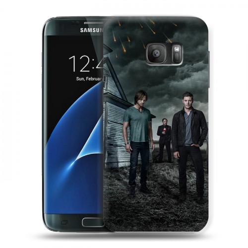 Дизайнерский силиконовый с усиленными углами чехол для Samsung Galaxy S7 Сверхъестественное