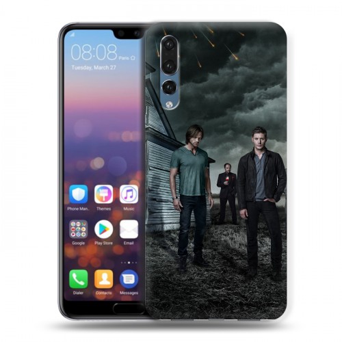 Дизайнерский силиконовый с усиленными углами чехол для Huawei P20 Pro Сверхъестественное