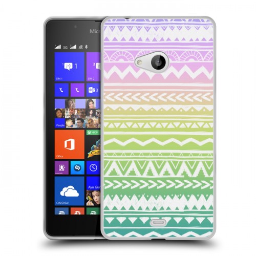 Дизайнерский пластиковый чехол для Microsoft Lumia 540 Тренд Микс