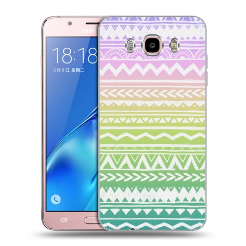 Дизайнерский силиконовый с усиленными углами чехол для Samsung Galaxy J5 (2016) Тренд Микс