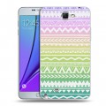 Дизайнерский пластиковый чехол для Samsung Galaxy Note 2 Тренд Микс