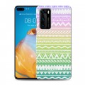 Дизайнерский силиконовый с усиленными углами чехол для Huawei P40 Тренд Микс