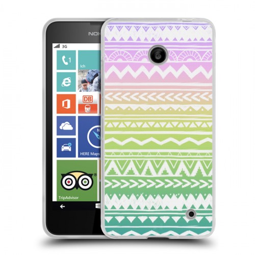 Дизайнерский пластиковый чехол для Nokia Lumia 630/635 Тренд Микс