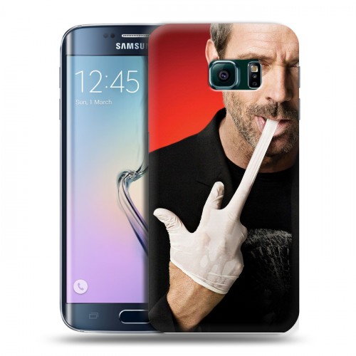 Дизайнерский пластиковый чехол для Samsung Galaxy S6 Edge Доктор Хаус
