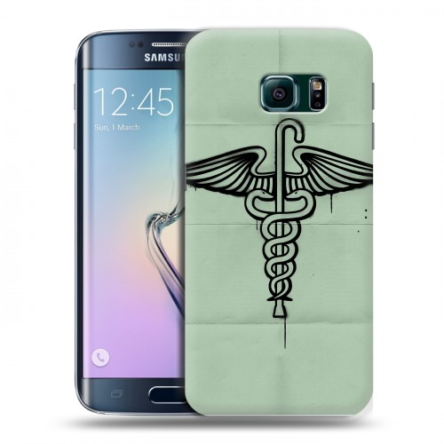 Дизайнерский силиконовый чехол для Samsung Galaxy S6 Edge Доктор Хаус