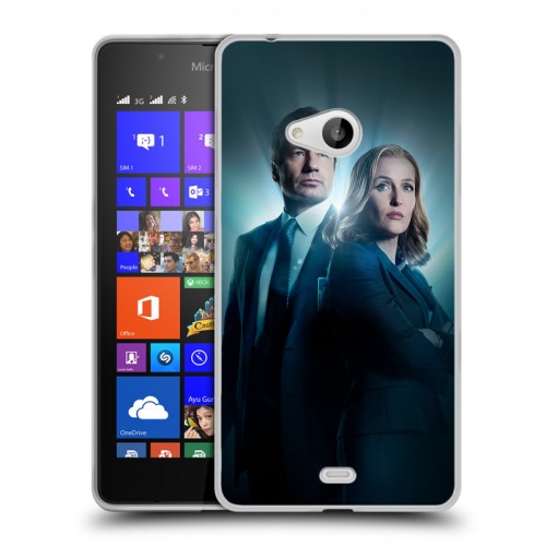 Дизайнерский пластиковый чехол для Microsoft Lumia 540 Секретные материалы