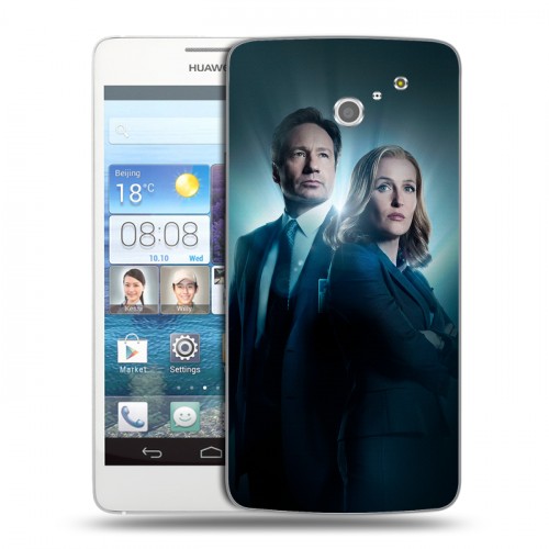 Дизайнерский пластиковый чехол для Huawei Ascend D2 Секретные материалы