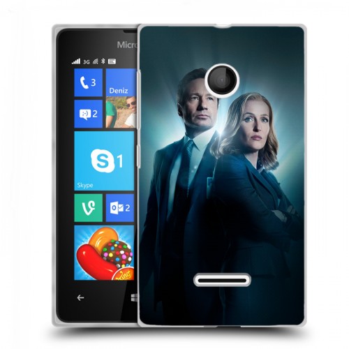 Дизайнерский пластиковый чехол для Microsoft Lumia 435 Секретные материалы