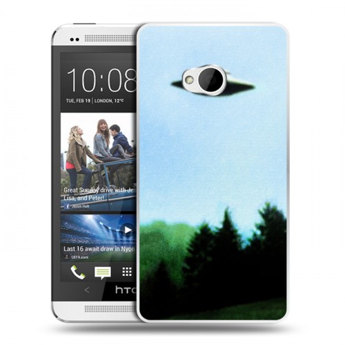 Дизайнерский пластиковый чехол для HTC One (M7) Dual SIM Секретные материалы