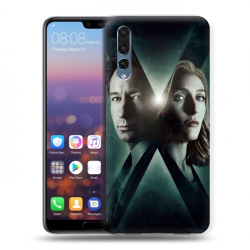 Дизайнерский силиконовый с усиленными углами чехол для Huawei P20 Pro Секретные материалы