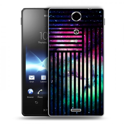 Дизайнерский пластиковый чехол для Sony Xperia TX Тренд Микс