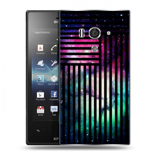 Дизайнерский пластиковый чехол для Sony Xperia acro S Тренд Микс