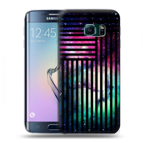 Дизайнерский пластиковый чехол для Samsung Galaxy S6 Edge Тренд Микс