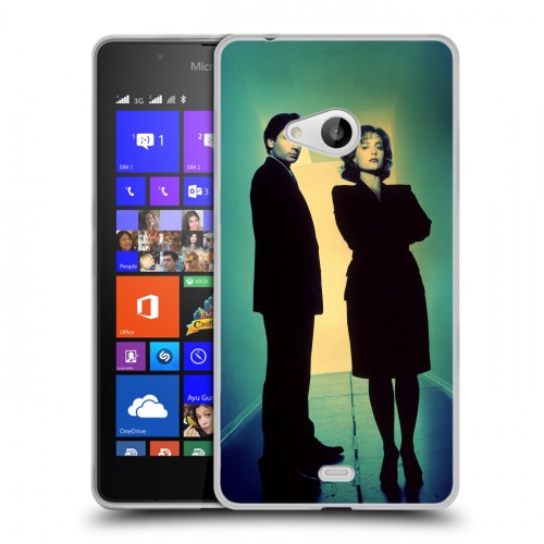 Дизайнерский пластиковый чехол для Microsoft Lumia 540 Секретные материалы