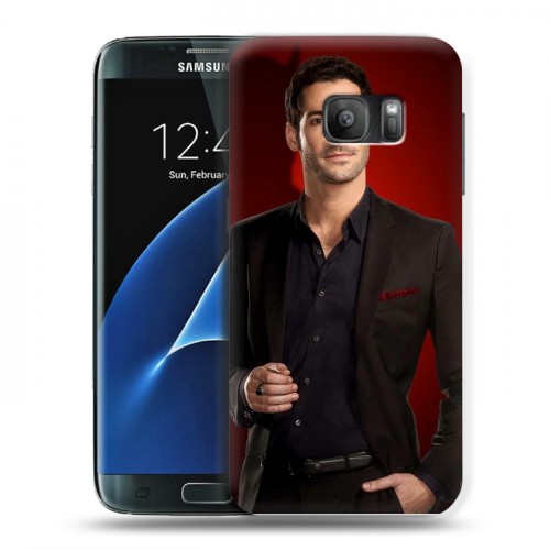 Дизайнерский силиконовый с усиленными углами чехол для Samsung Galaxy S7 Люцифер