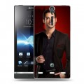 Дизайнерский пластиковый чехол для Sony Xperia S Люцифер