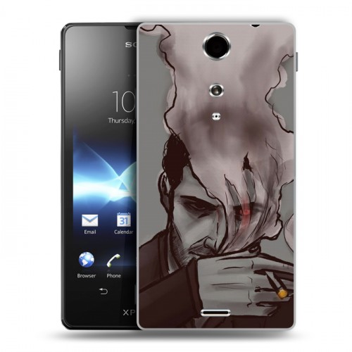 Дизайнерский пластиковый чехол для Sony Xperia TX Люцифер