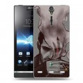 Дизайнерский пластиковый чехол для Sony Xperia S Люцифер