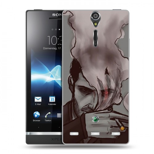 Дизайнерский пластиковый чехол для Sony Xperia S Люцифер