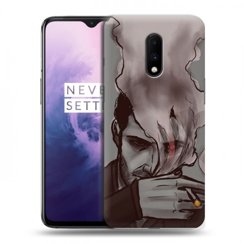 Дизайнерский пластиковый чехол для OnePlus 7 Люцифер