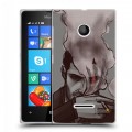 Дизайнерский пластиковый чехол для Microsoft Lumia 435 Люцифер