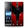 Дизайнерский пластиковый чехол для Sony Xperia S Люцифер